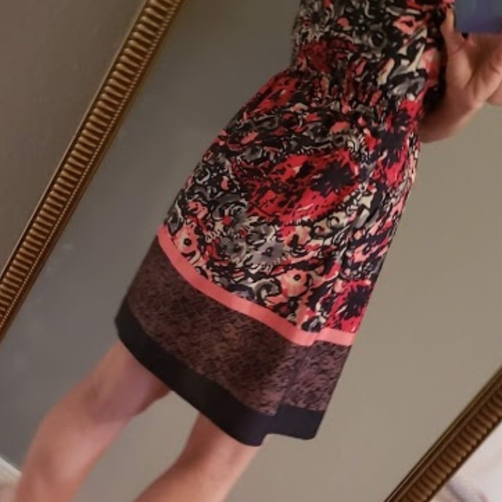 Forever 21 Floral Pattern Midi A Line Dress - Picture 8 of 8